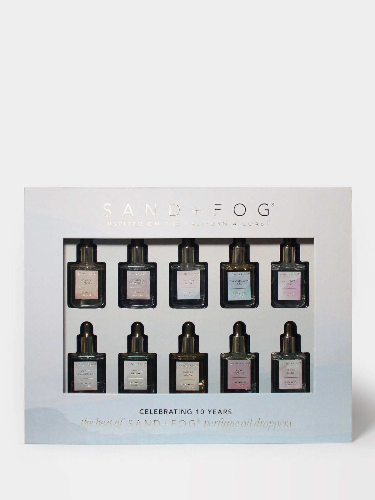 Premium Ten Year Anniversary Perfume Oil Dropper Set