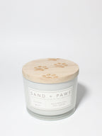 Premium Sand + Paws Ocean Mist 12 oz scented candle
