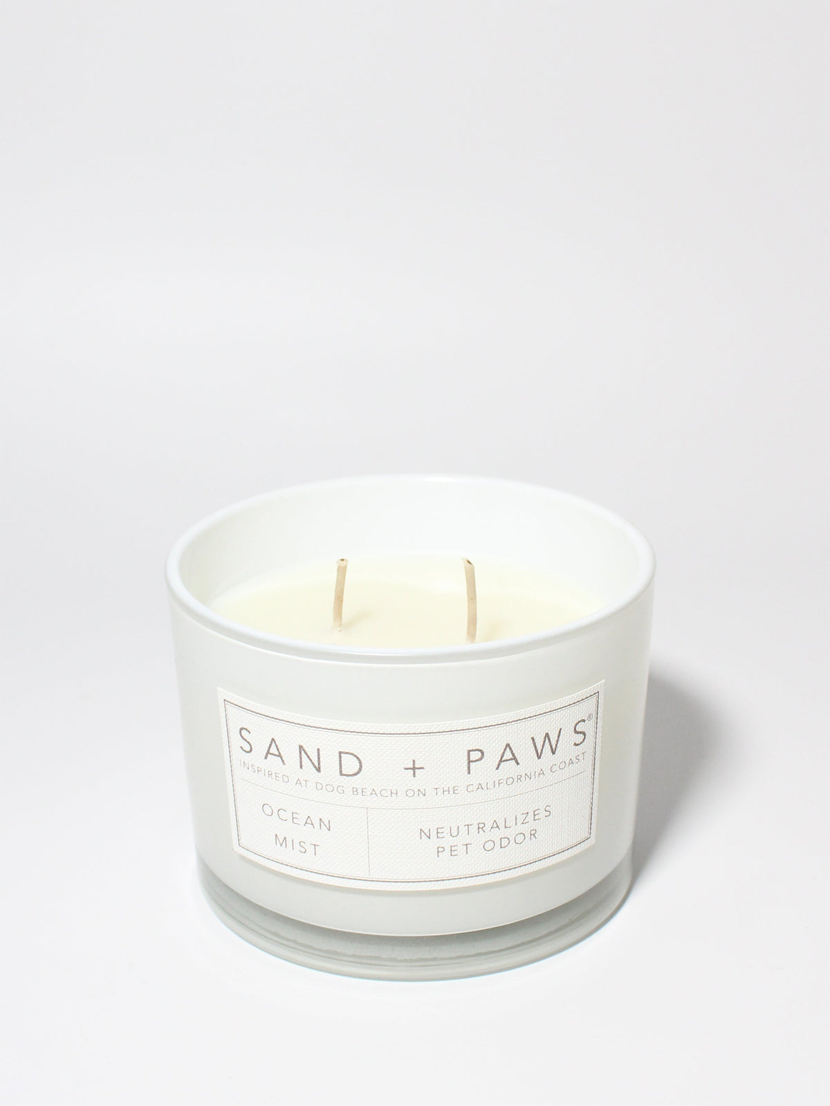 Premium Sand + Paws Ocean Mist 12 oz scented candle