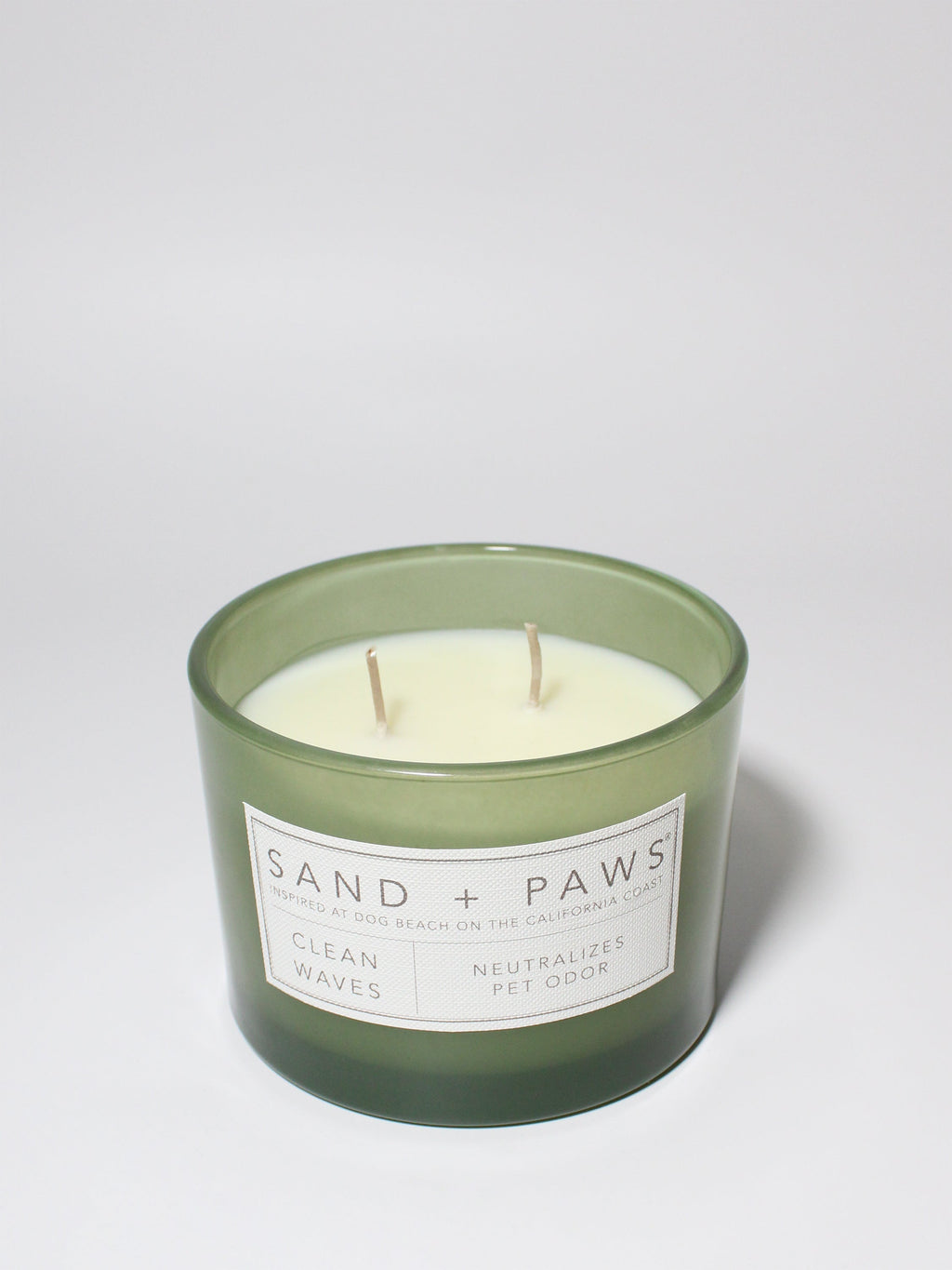 Premium Sand + Paws Clean Waves 12 oz scented candle