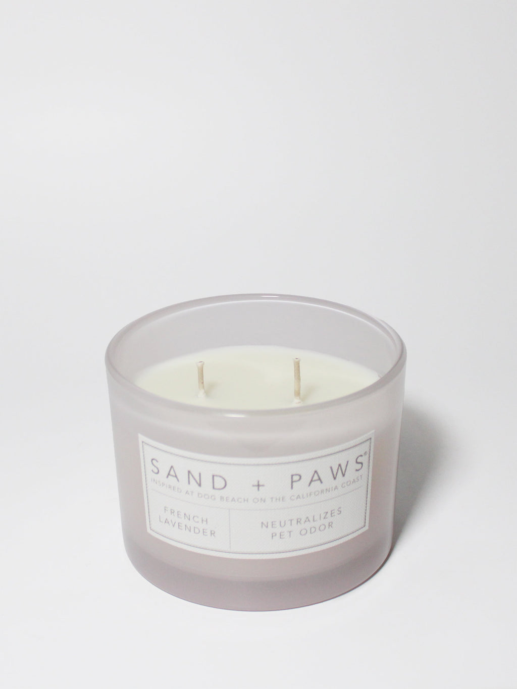 Premium Sand + Paws French Lavender 12 oz scented candle
