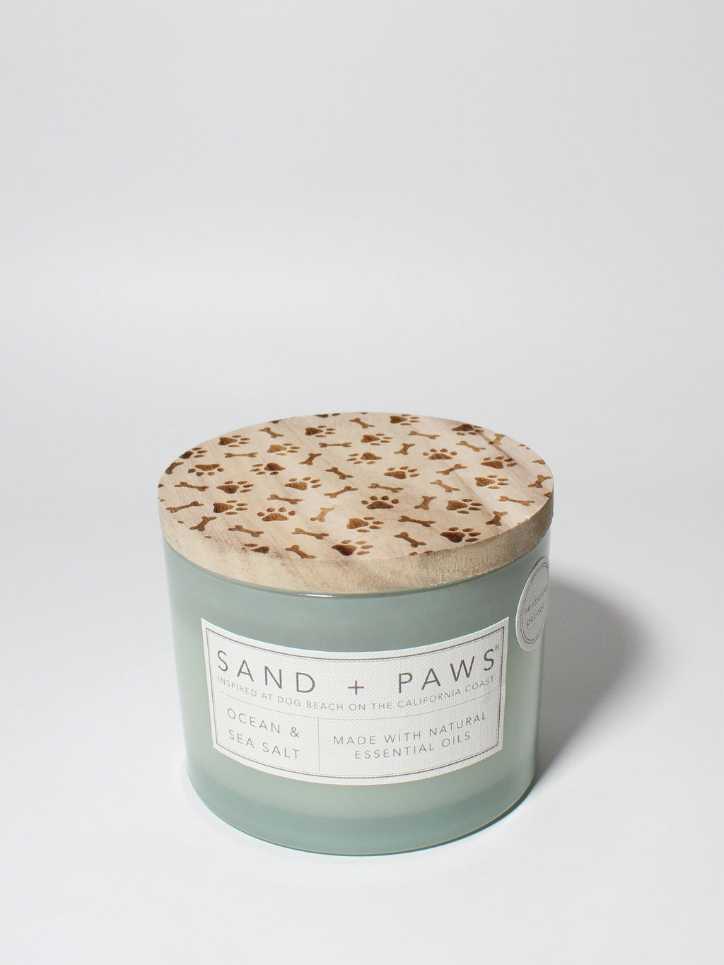 Premium Sand + Paws Ocean & Sea Salt 12 oz scented candle