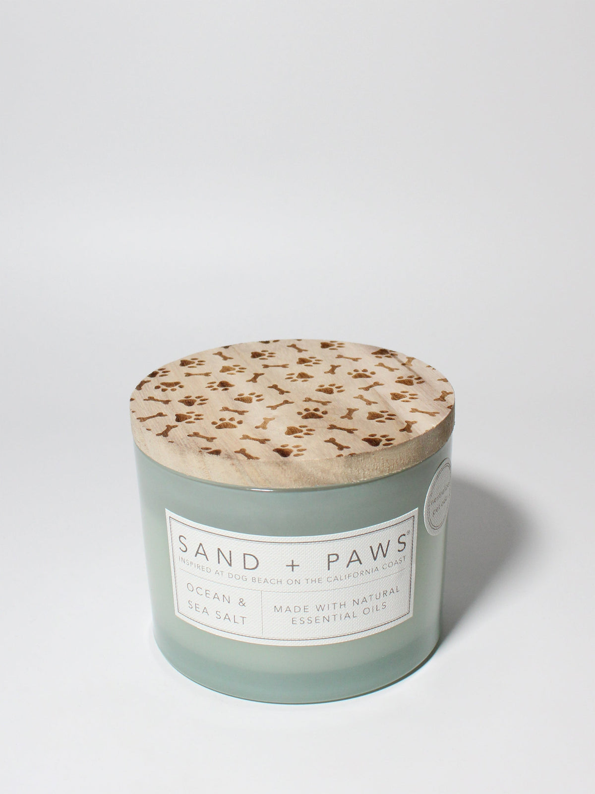 Premium Sand + Paws Ocean & Sea Salt 12 oz scented candle