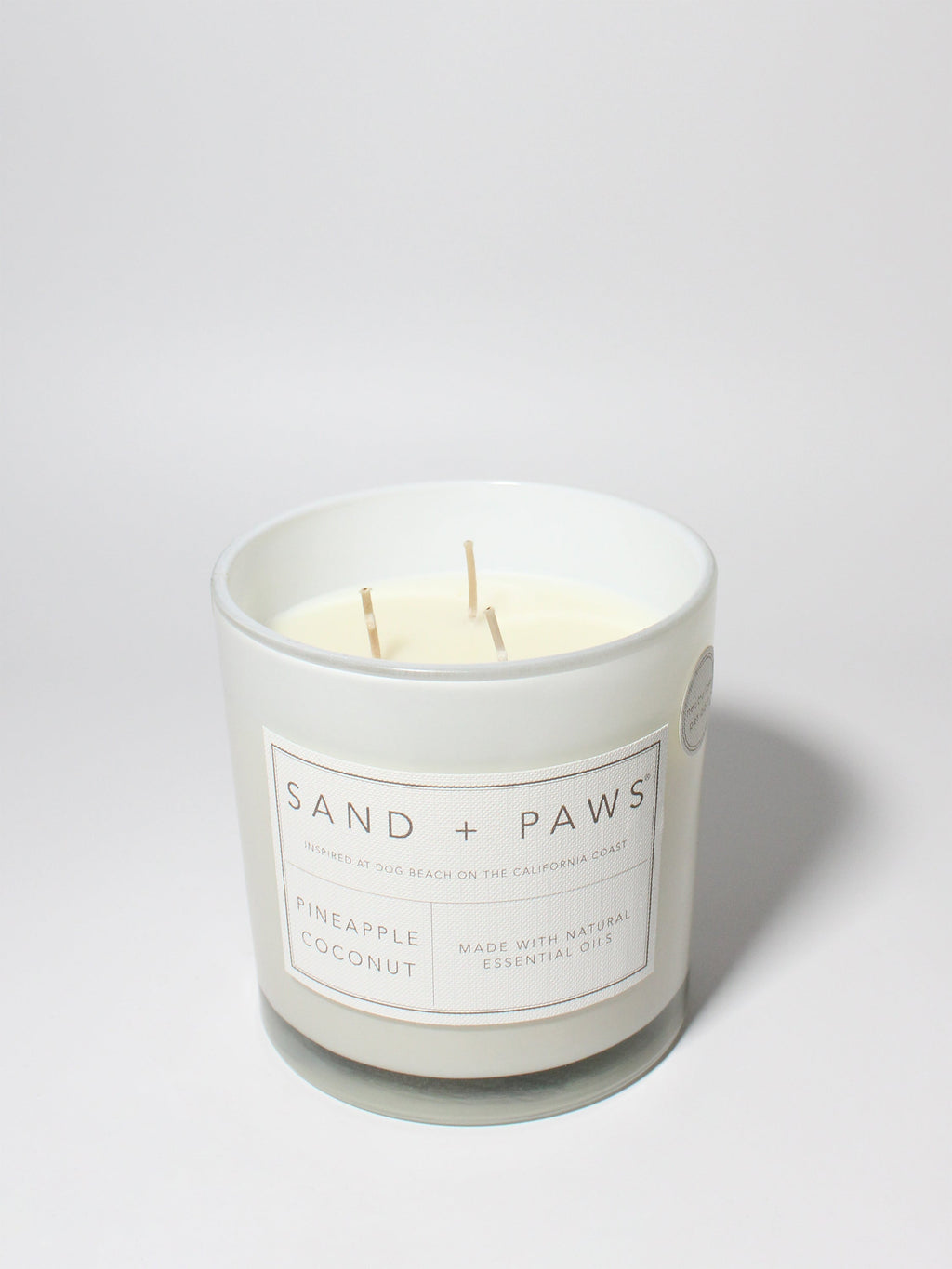 Premium Sand + Paws Pineapple Coconut 21 oz scented candle