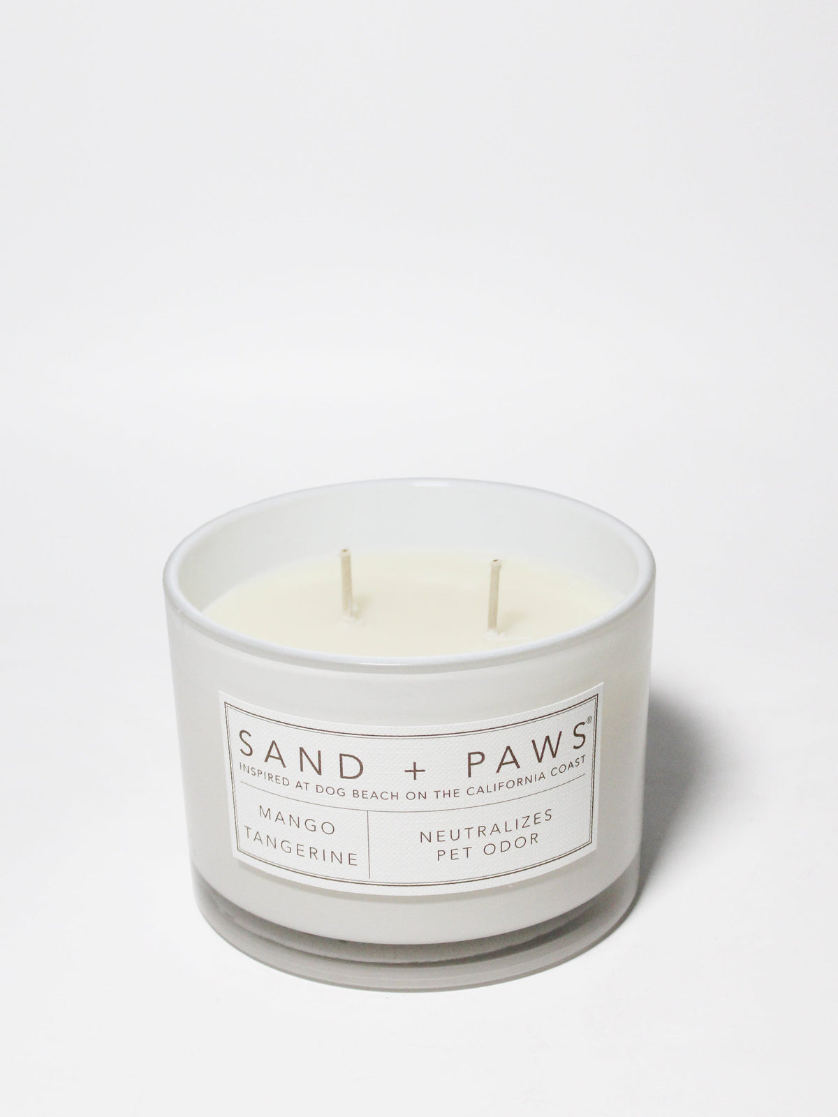 Premium Sand + Paws Mango Tangerine 12 oz scented candle