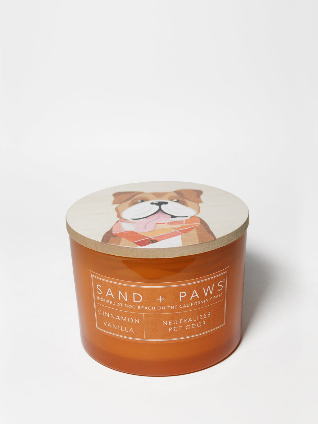 Premium Sand + Paws Cinnamon Vanilla 12 oz scented candle