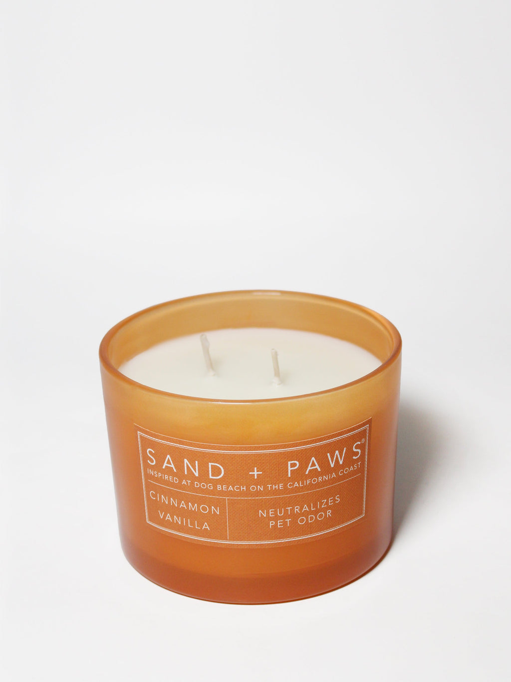Premium Sand + Paws Cinnamon Vanilla 12 oz scented candle