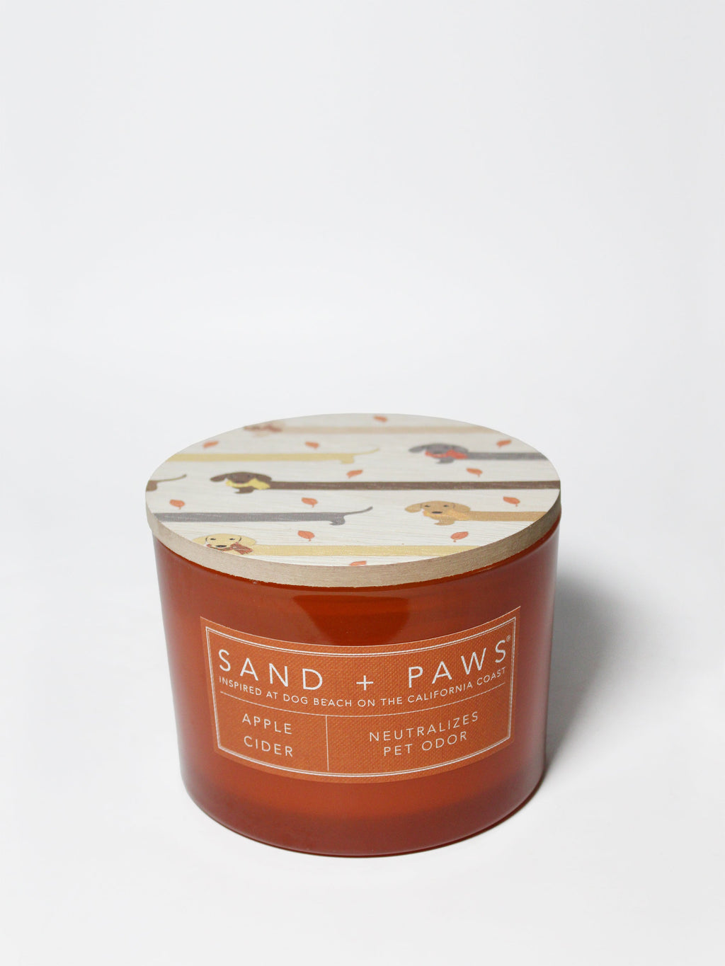 Premium Sand + Paws Apple Cider 12 oz scented candle