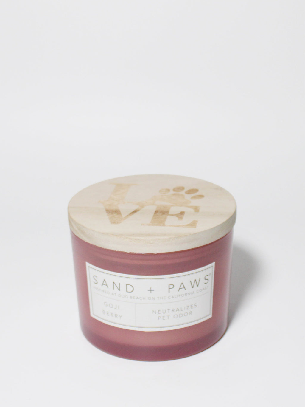 Premium Sand + Paws Goji Berry 12 oz scented candle