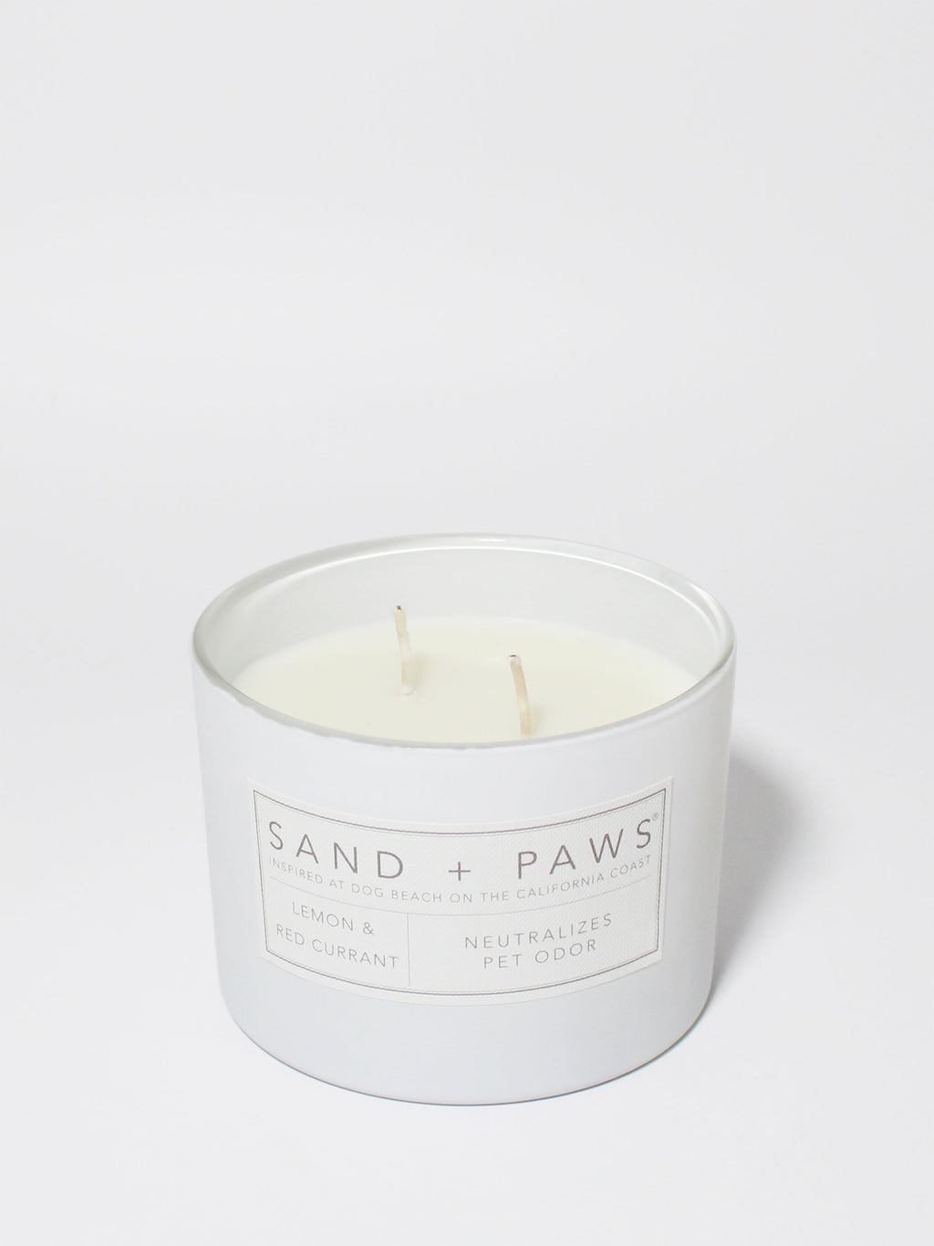 Premium Sand + Paws Lemon & Red Currant 12 oz scented candle