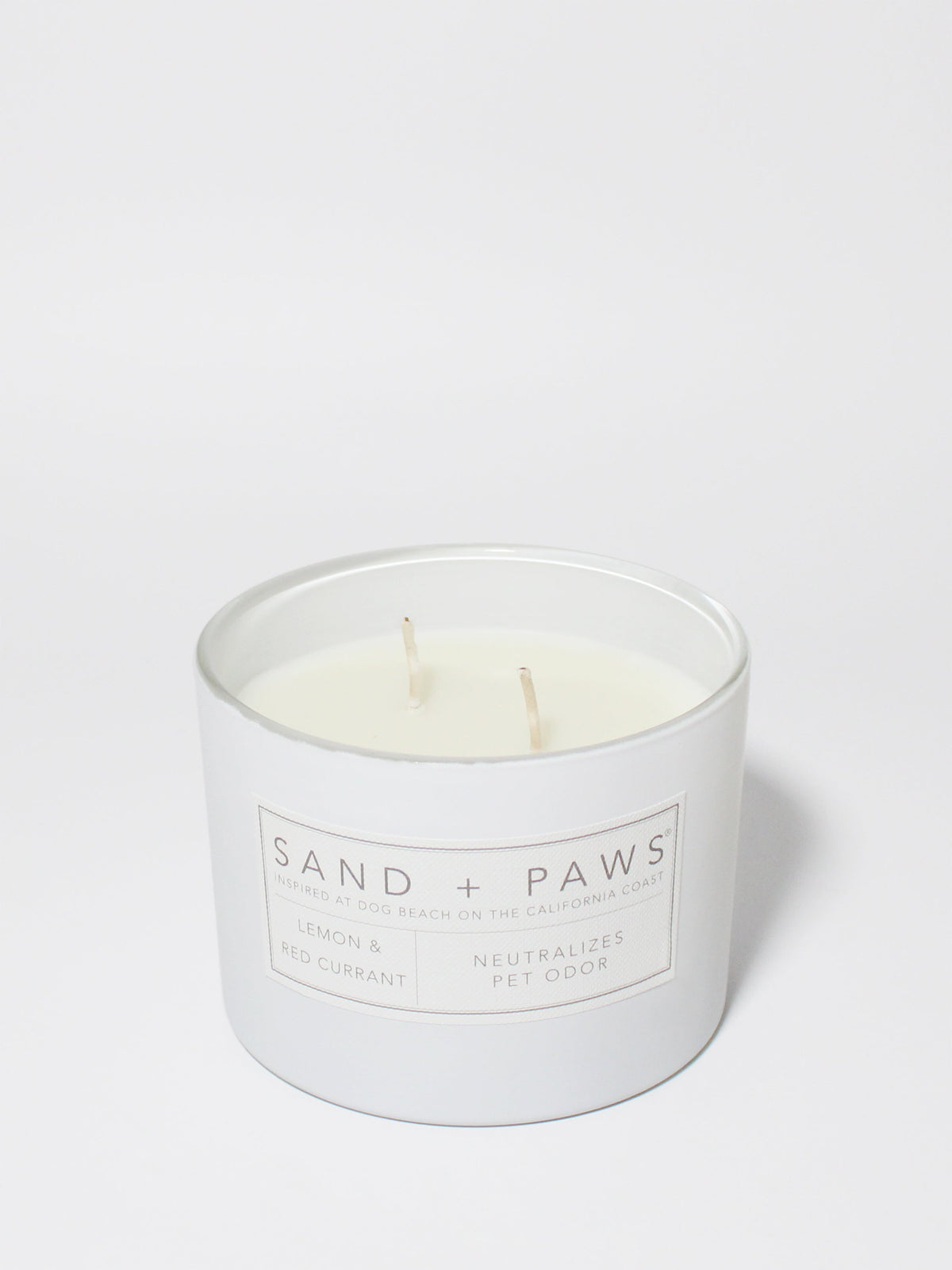 Premium Sand + Paws Lemon & Red Currant 12 oz scented candle