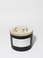Premium Sand + Paws White Vanilla 12 oz scented candle