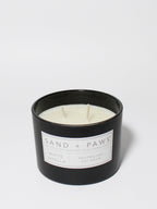 Premium Sand + Paws White Vanilla 12 oz scented candle