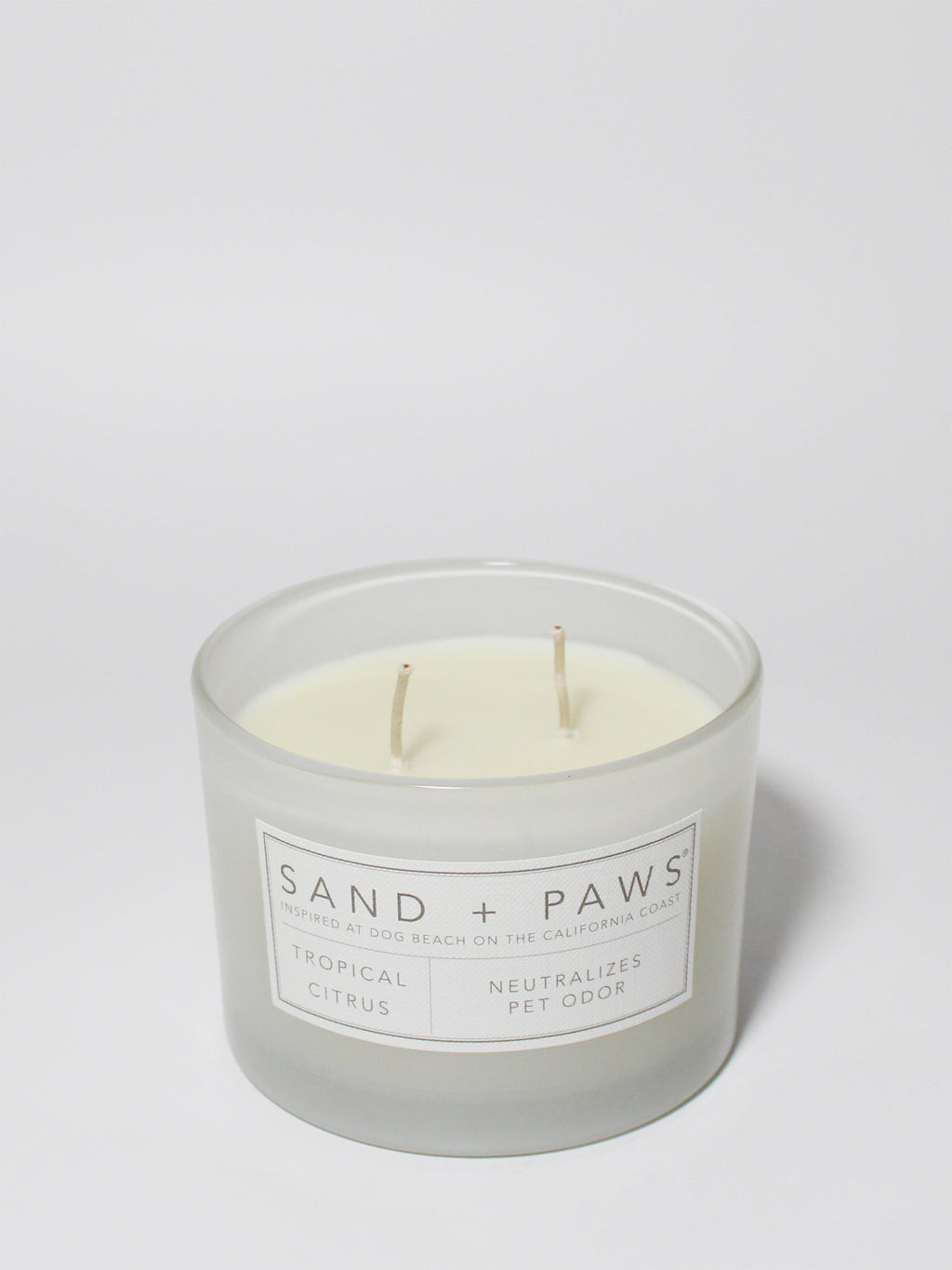 Premium Sand + Paws Tropical Citrus 12 oz scented candle
