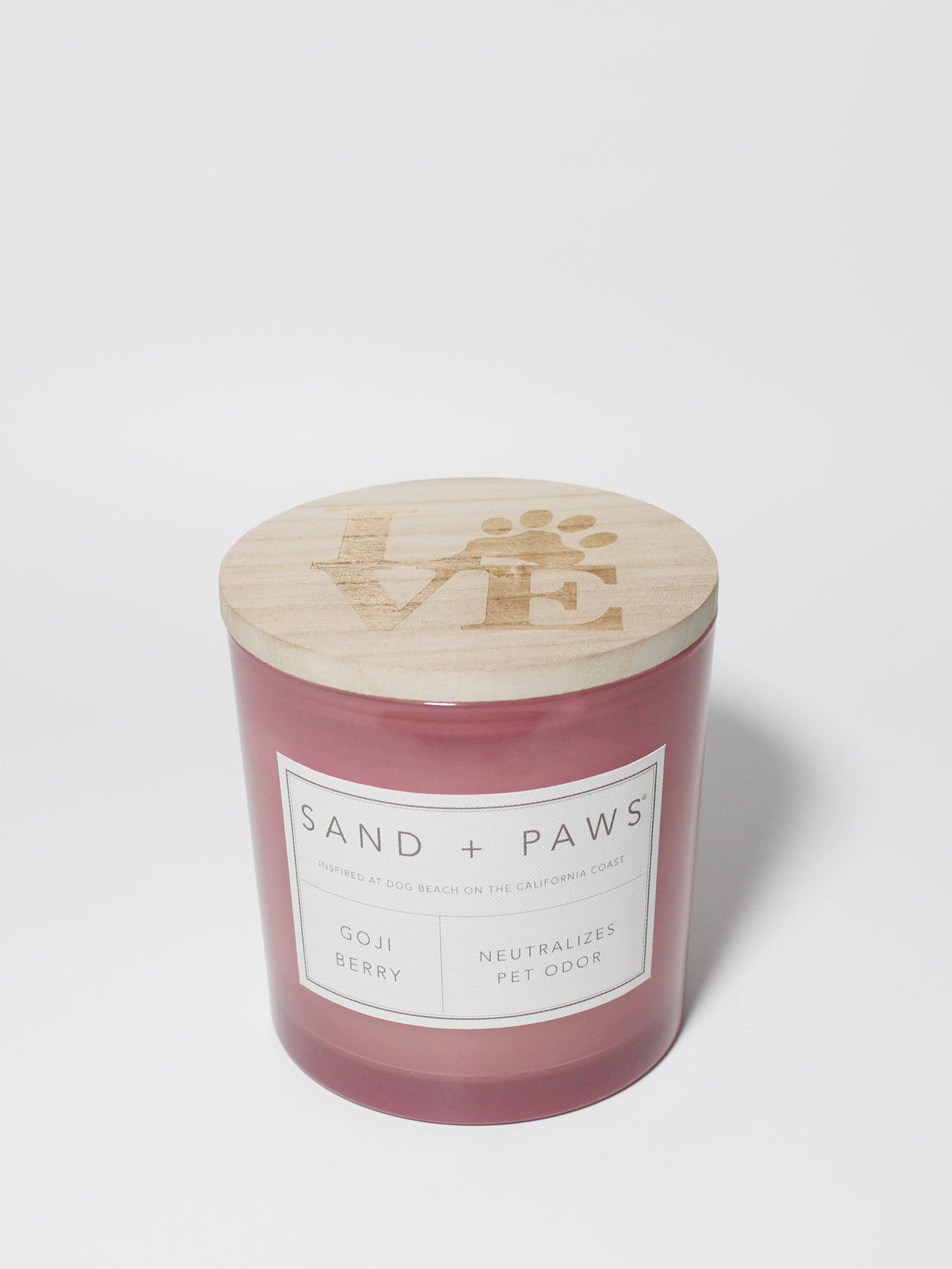 Premium Sand + Paws Goji Berry 21 oz scented candle