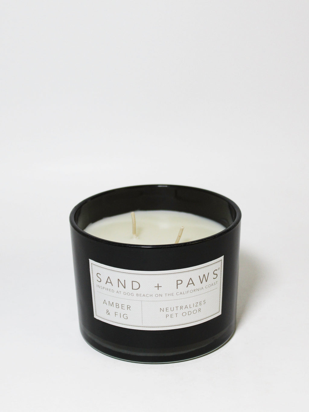 Premium Sand + Paws Amber & Fig 12 oz scented candle