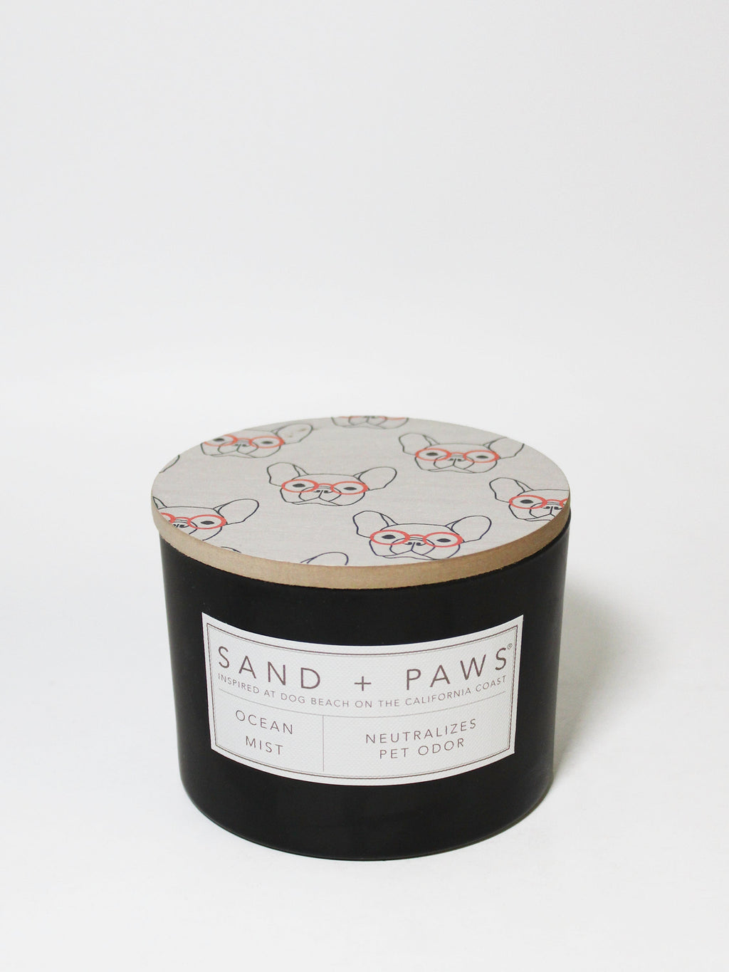 Premium Sand + Paws Ocean Mist 12 oz scented candle