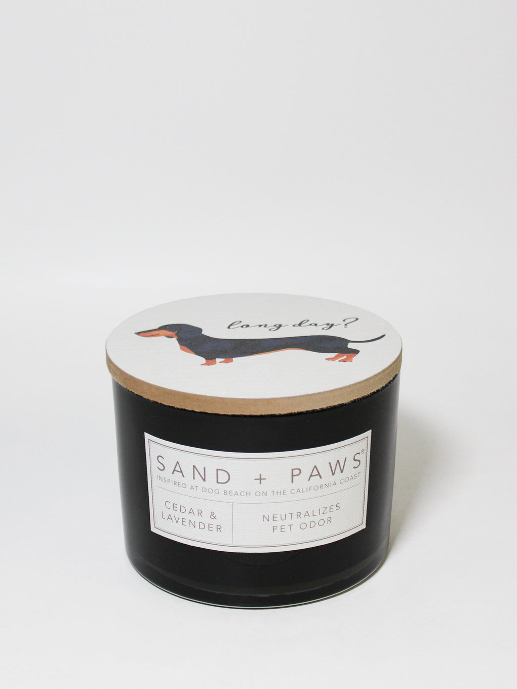 Premium Sand + Paws Cedar & Lavender 12 oz scented candle