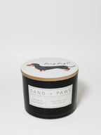 Premium Sand + Paws Cedar & Lavender 12 oz scented candle
