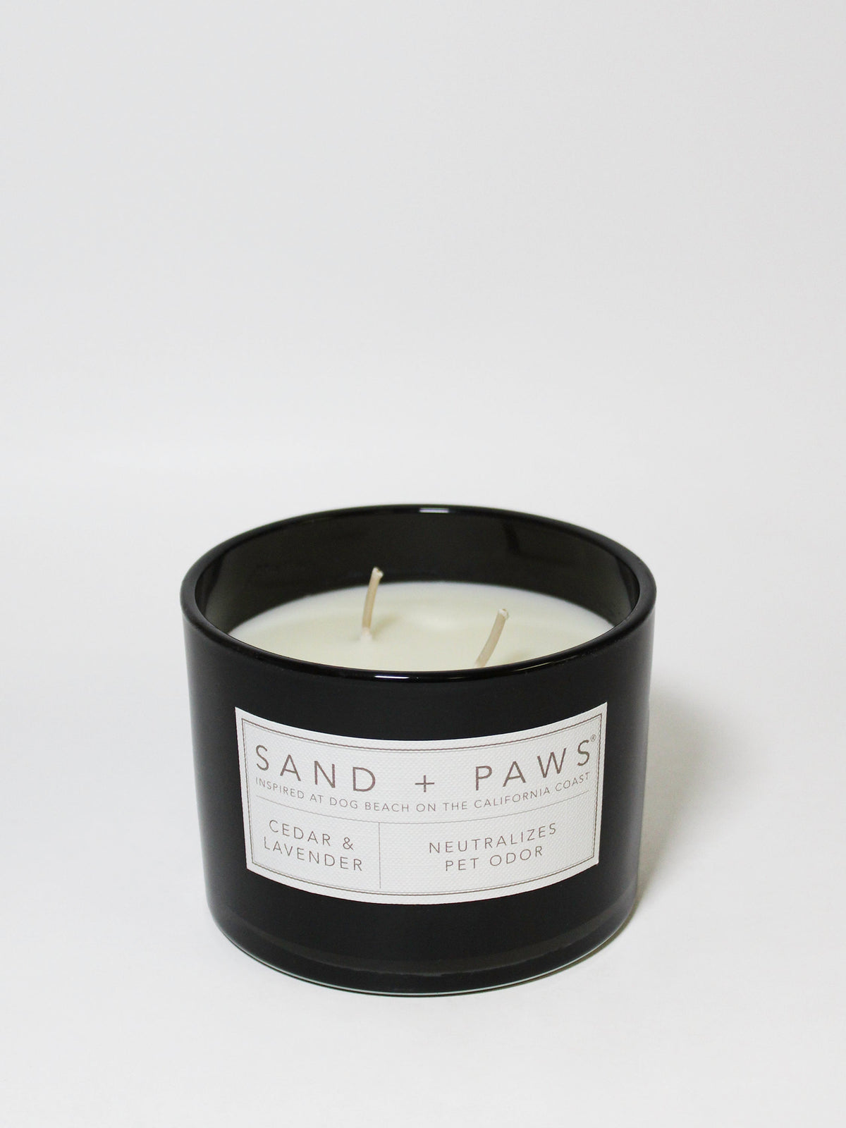Premium Sand + Paws Cedar & Lavender 12 oz scented candle