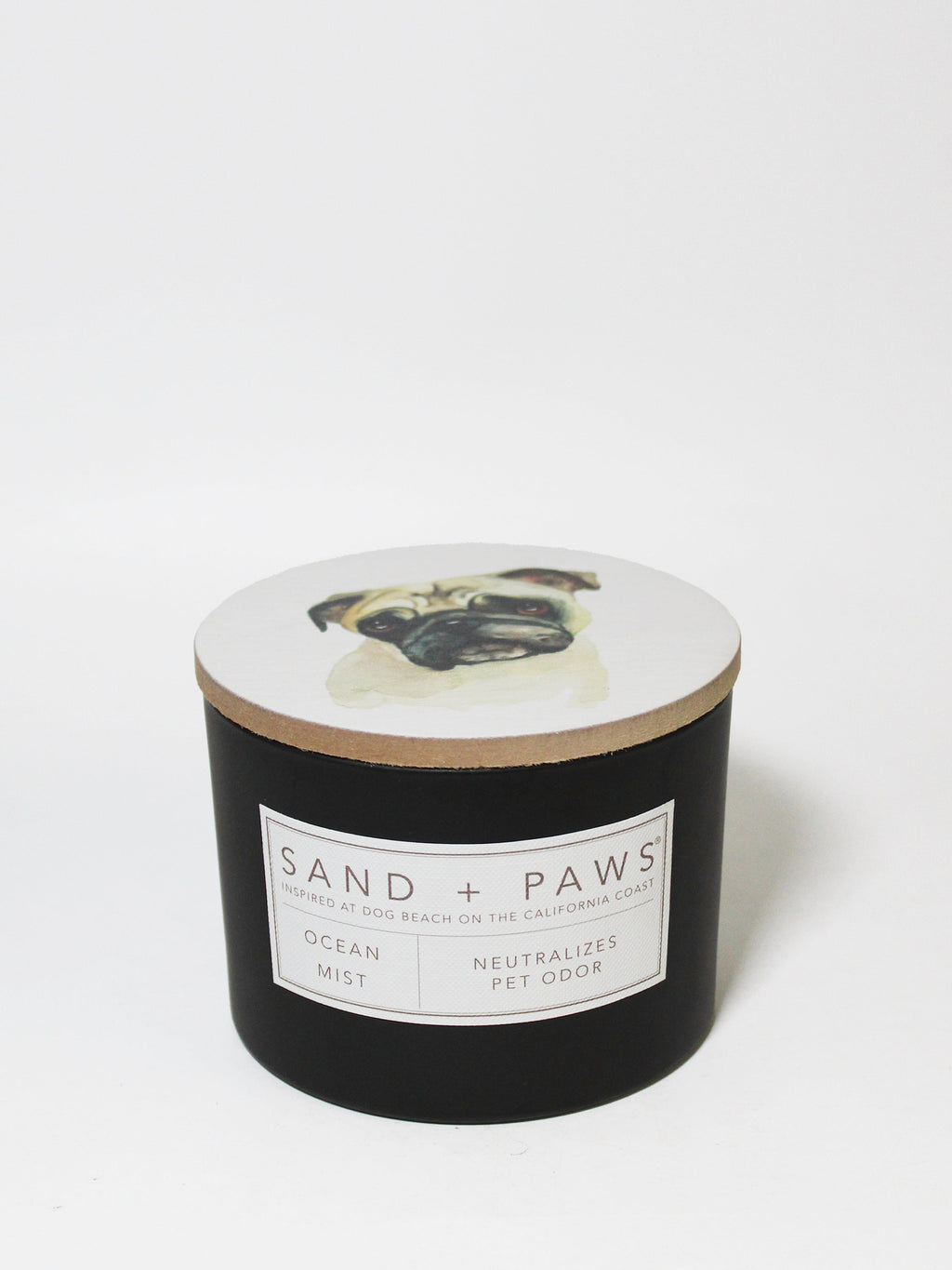 Premium Sand + Paws Ocean Mist 12 oz scented candle