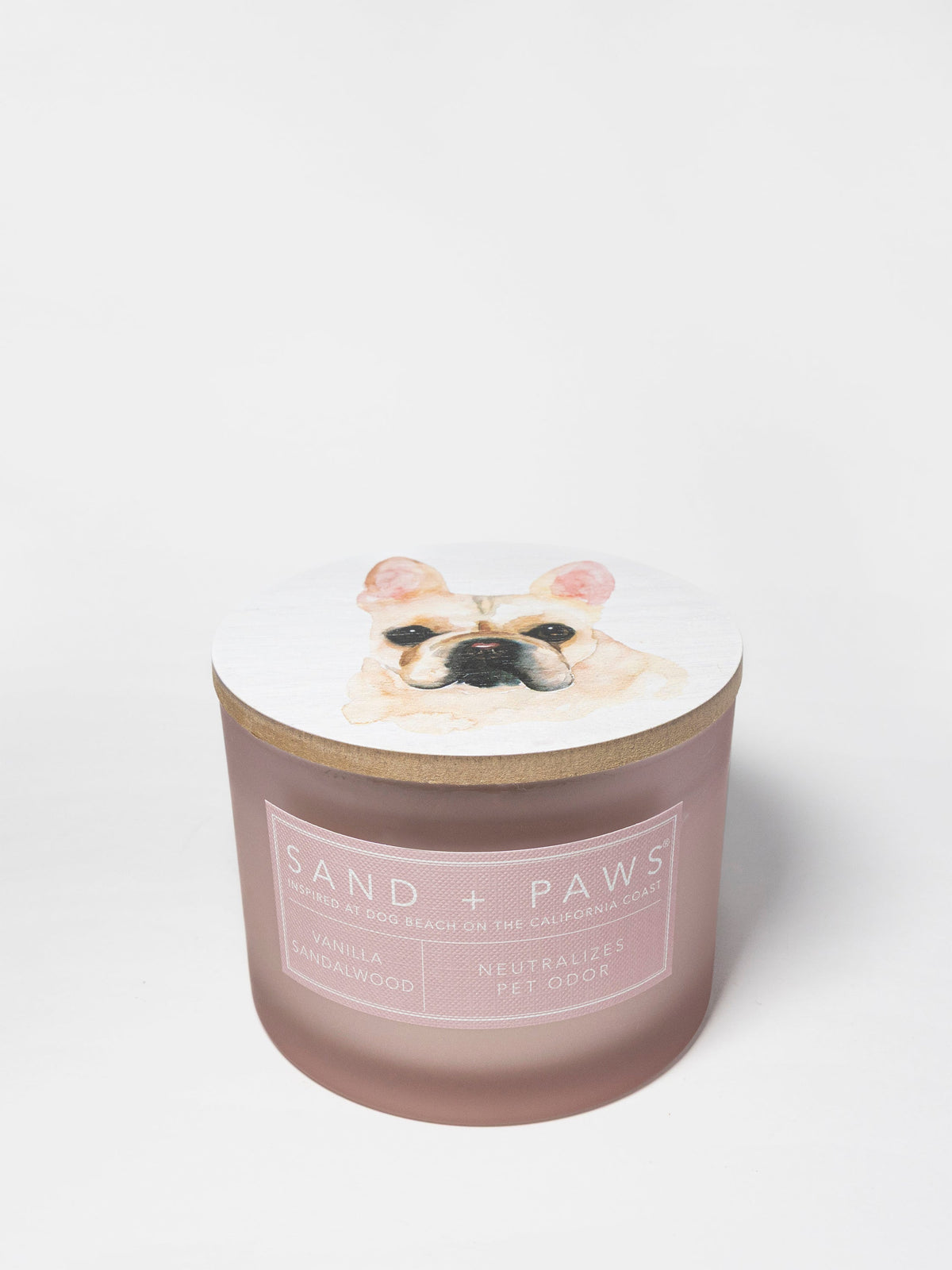 Premium Sand + Paws Vanilla Sandalwood 12 oz scented candle