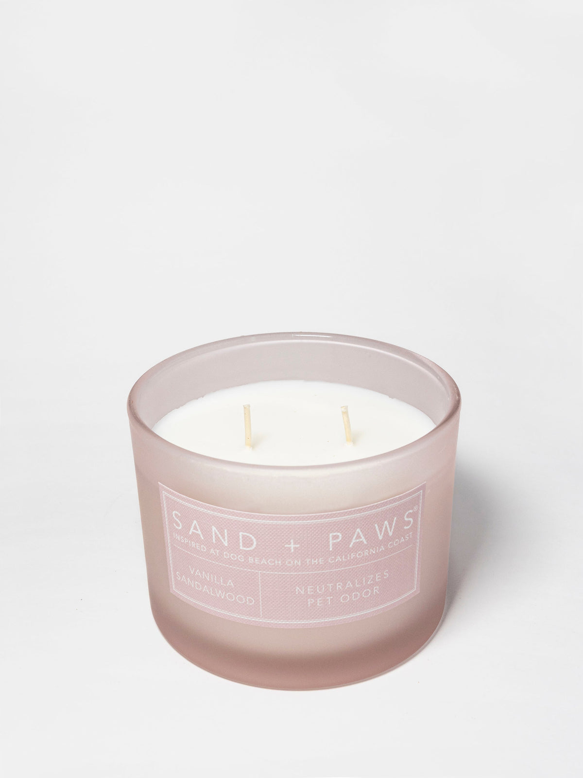 Premium Sand + Paws Vanilla Sandalwood 12 oz scented candle