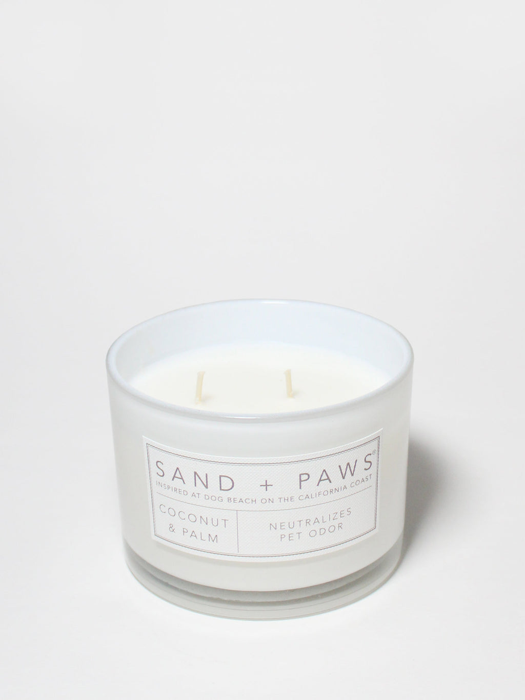 Premium Sand + Paws Coconut & Palm 12 oz scented candle
