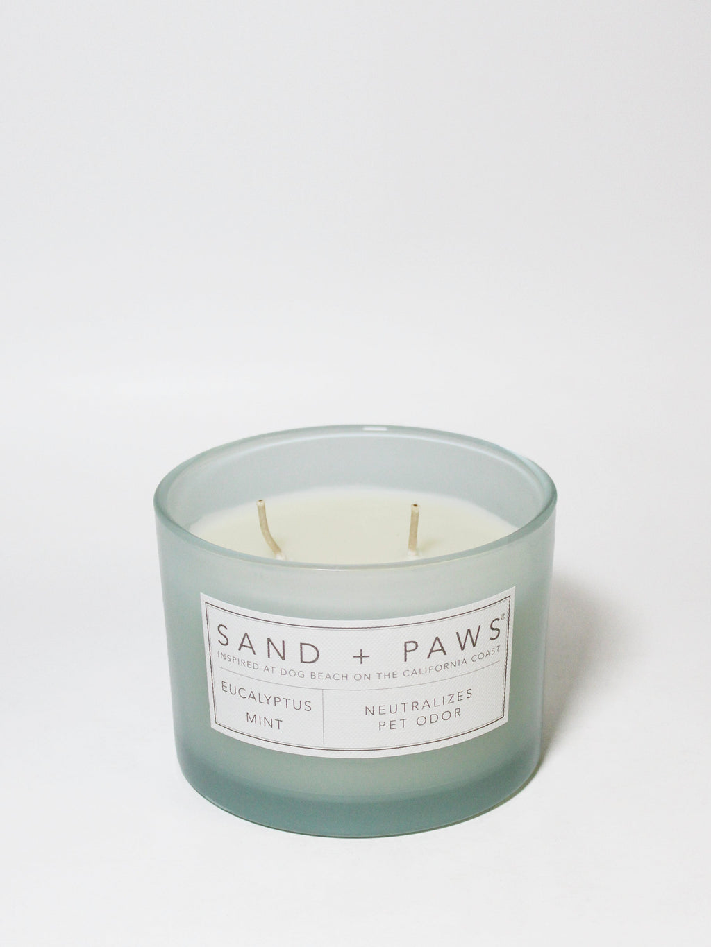 Premium Sand + Paws Eucalyptus Mint 12 oz scented candle