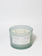 Premium Sand + Paws Eucalyptus Mint 12 oz scented candle