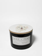 Premium Sand + Paws Vanilla Sandalwood 12 oz scented candle