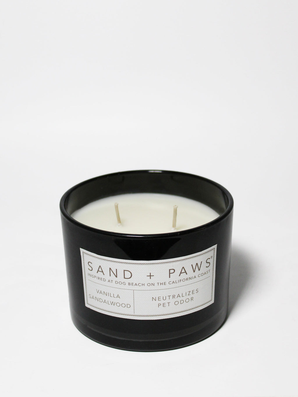 Premium Sand + Paws Vanilla Sandalwood 12 oz scented candle