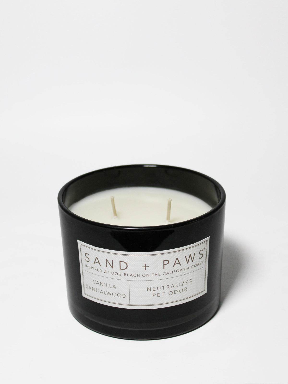 Premium Sand + Paws Vanilla Sandalwood 12 oz scented candle
