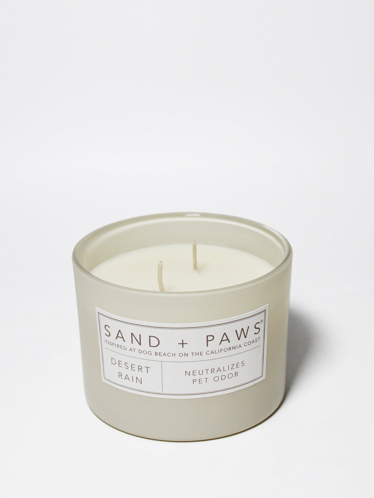 Premium Sand + Paws Desert Rain 12 oz scented candle