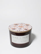 Premium Sand + Paws Amber & Fig 12 oz scented candle