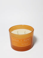 Premium Sand + Paws Harvest Wreath 12 oz scented candle