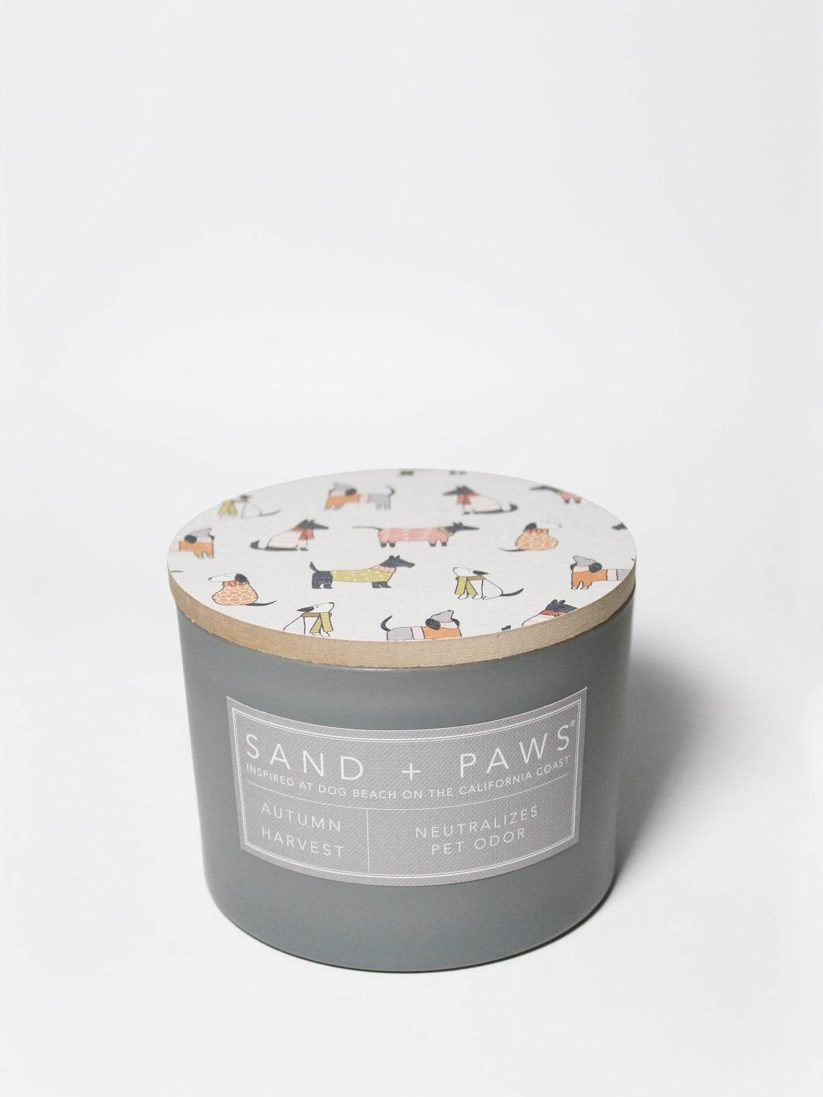 Premium Sand + Paws Autumn Harvest 12 oz scented candle