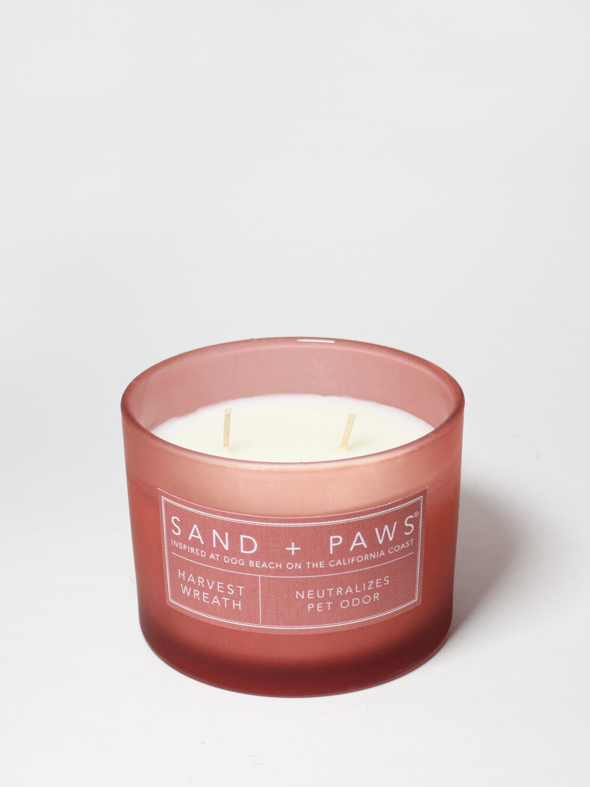 Premium Sand + Paws Harvest Wreath 12 oz scented candle