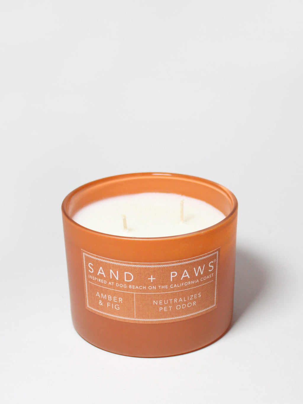 Premium Sand + Paws Amber & Fig 12 oz scented candle