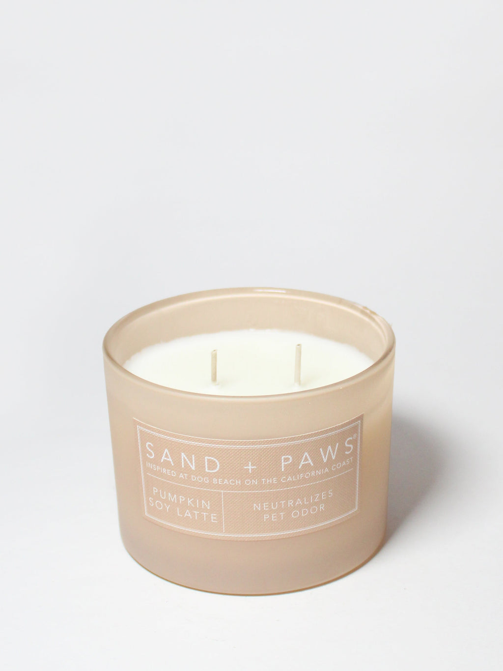 Premium Sand + Paws Pumpkin Soy Latte 12 oz scented candle