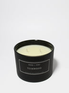 Premium Teakwood 12 oz scented candle