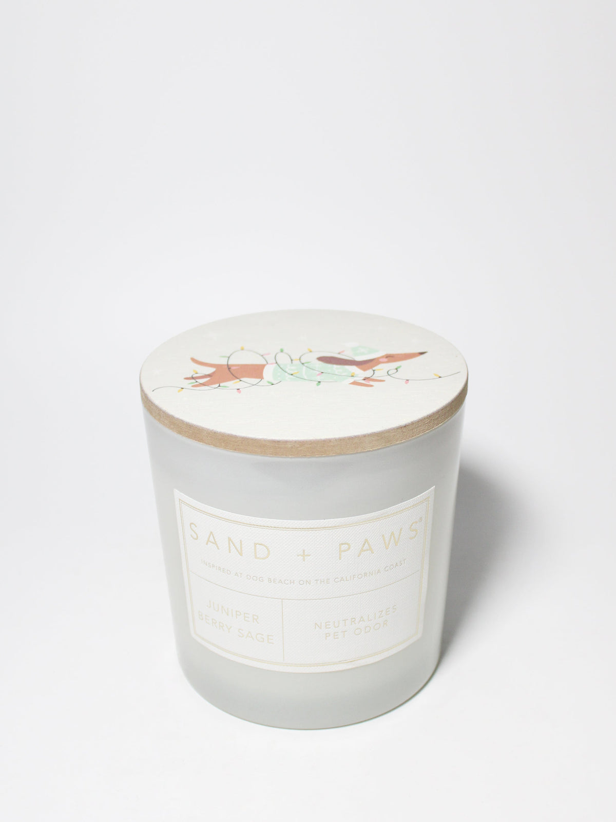 Premium Sand + Paws Juniper Berry Sage 21 oz scented candle