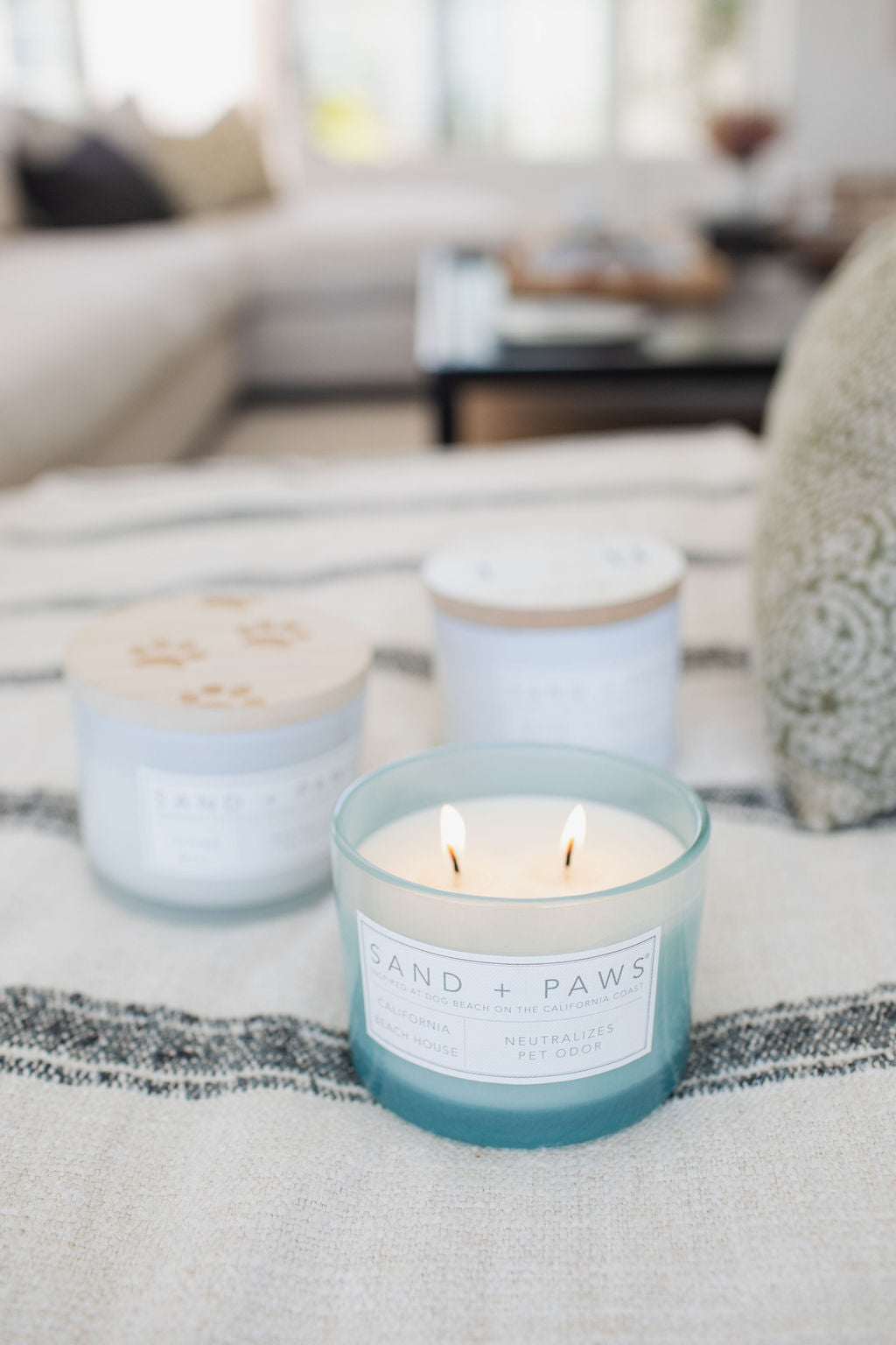 Premium Sand + Paws California Beach House 12 oz scented candle