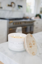 Premium Sand + Paws Ocean Mist 12 oz scented candle