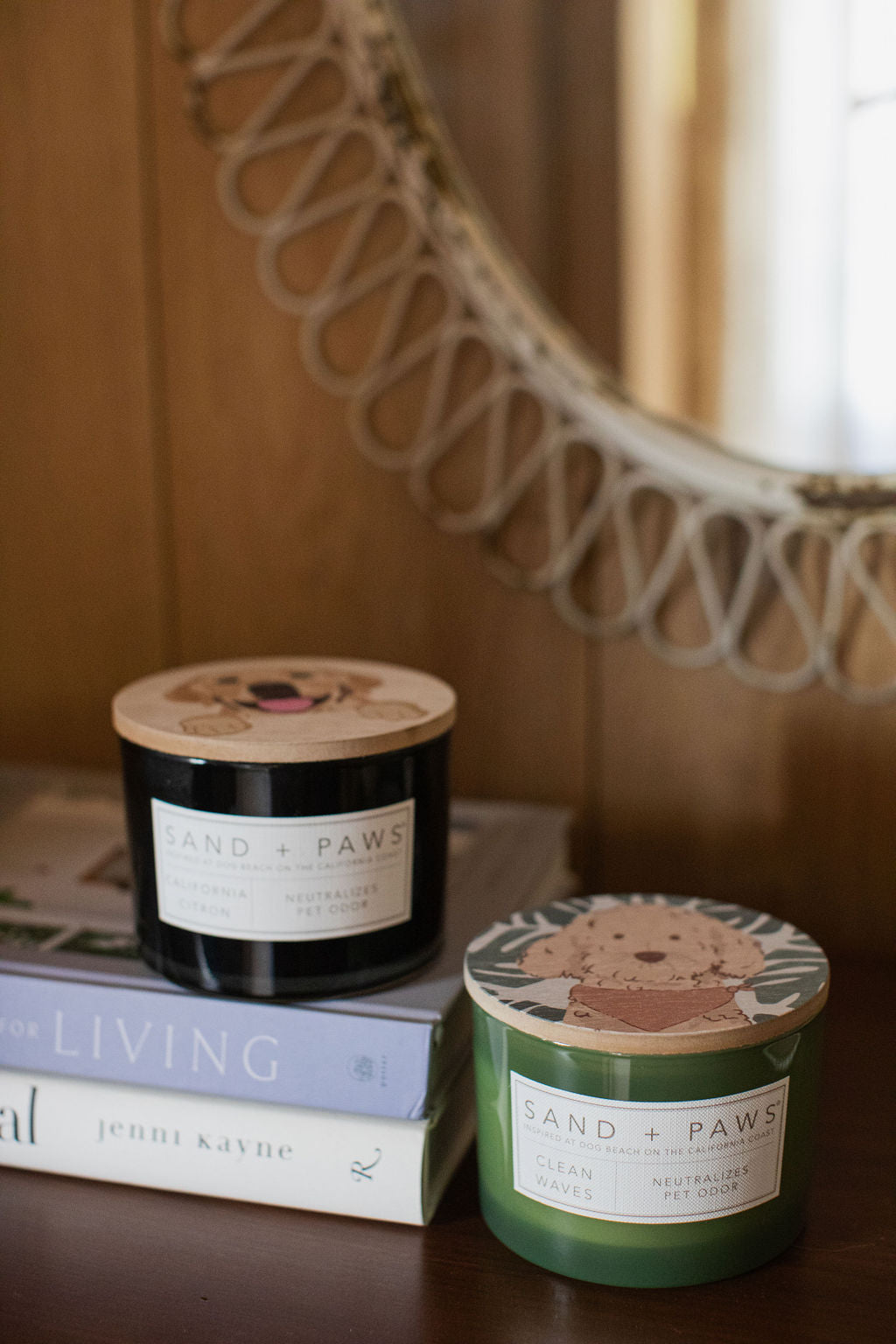 Premium Sand + Paws Clean Waves 12 oz scented candle