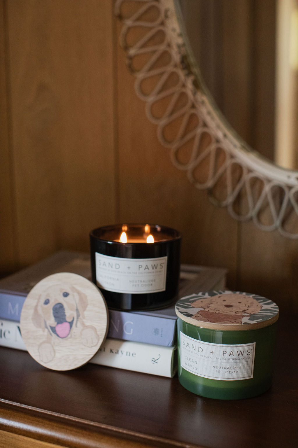 Premium Sand + Paws California Citron 12 oz scented candle