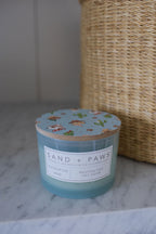 Premium Sand + Paws Eucalyptus Mint 12 oz scented candle