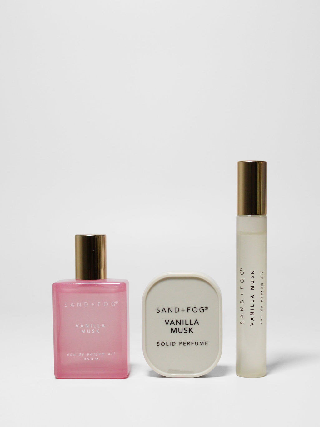 Premium Perfume Oil Rollerballs and Solid Perfume Set - Vanilla Musk