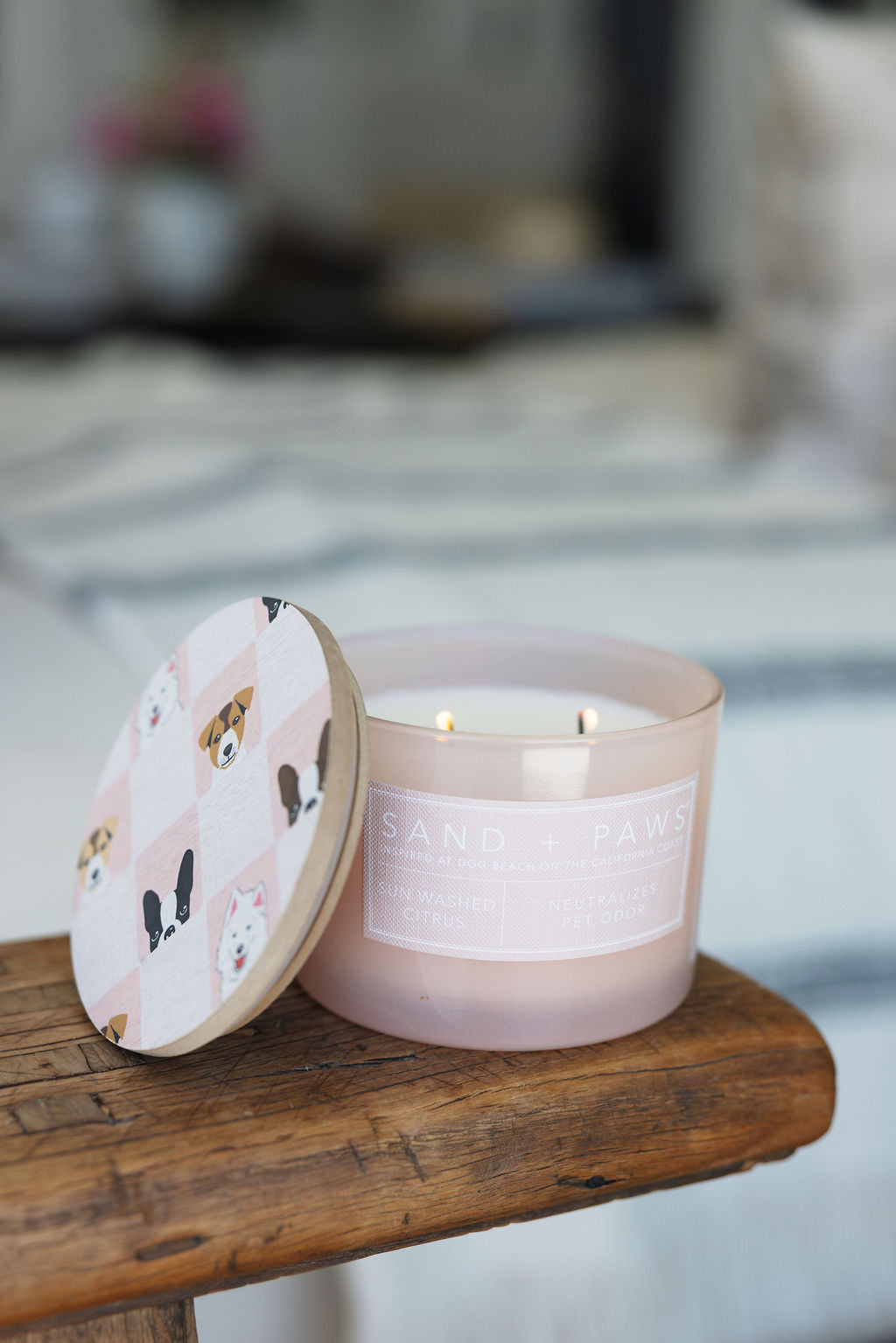 Premium Sand + Paws Sun Washed Citrus 12 oz scented candle
