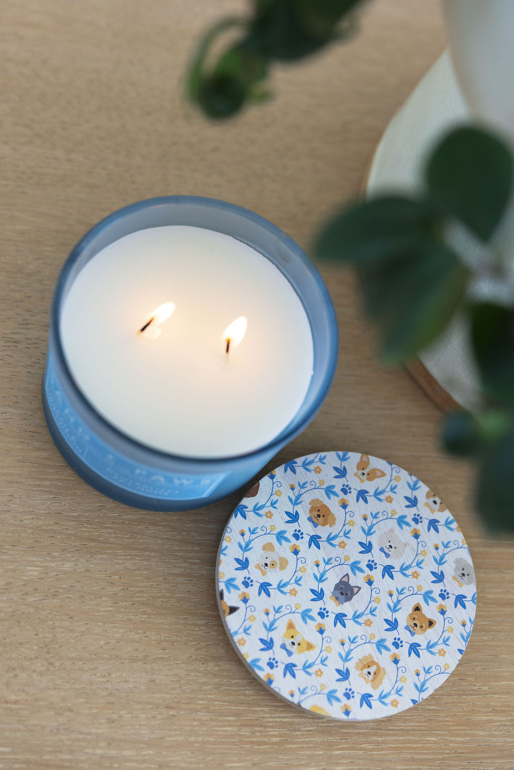 Premium Sand + Paws Ocean & Driftwood 12 oz scented candle